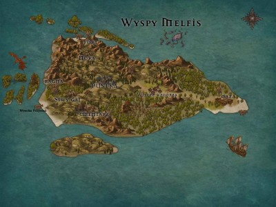mapa wyspy Melfis